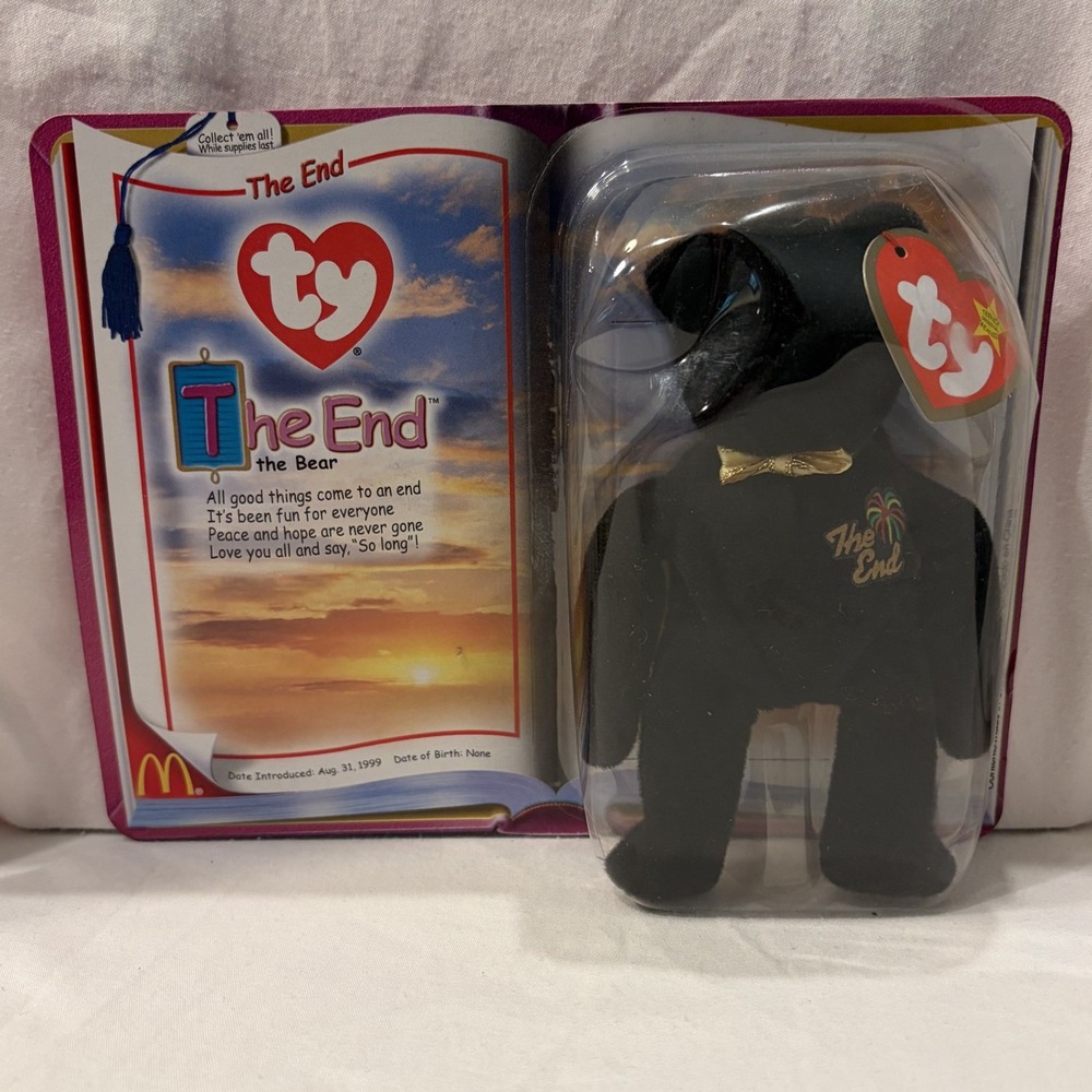TY Beanie Baby The End Bear McDonald's 1999 Sealed Retired
